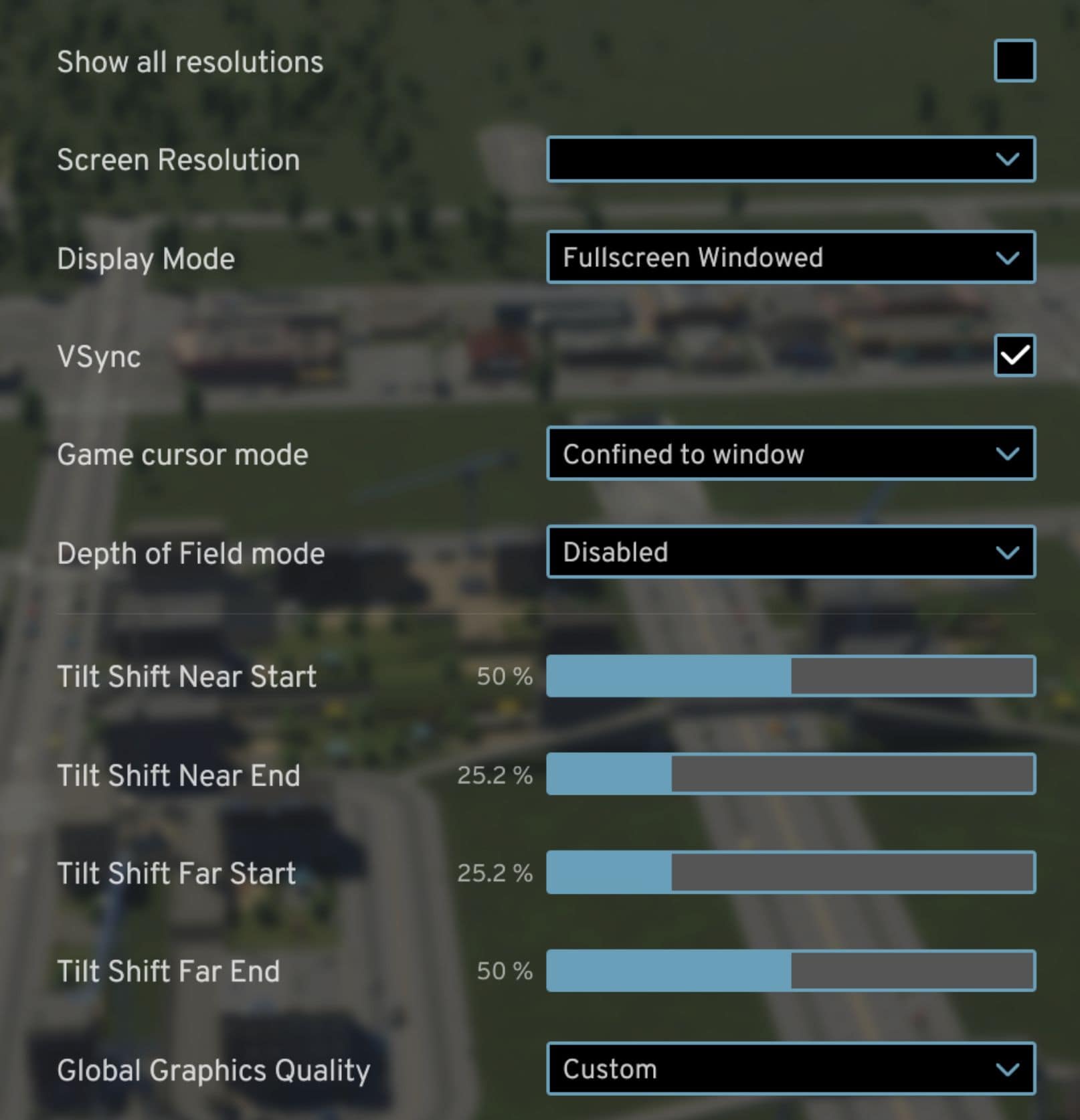 Cities: Skylines News - Cities Skylines Graphics Settings Comparison Screens