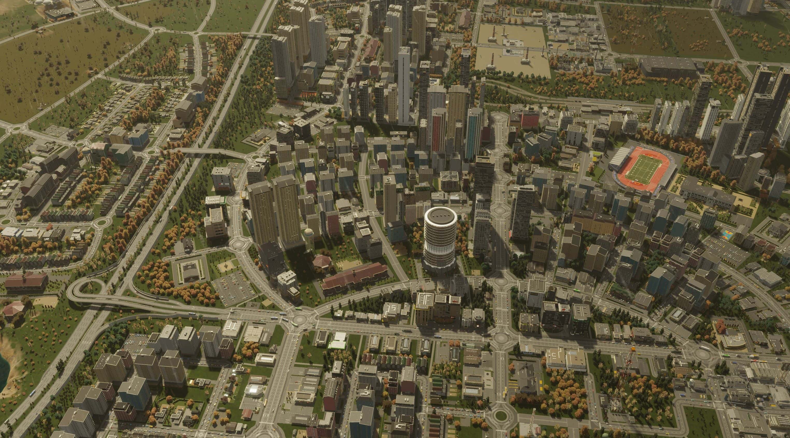 Cities skylines 2, 100k population test at 1440p medium settings :  r/IntelArc