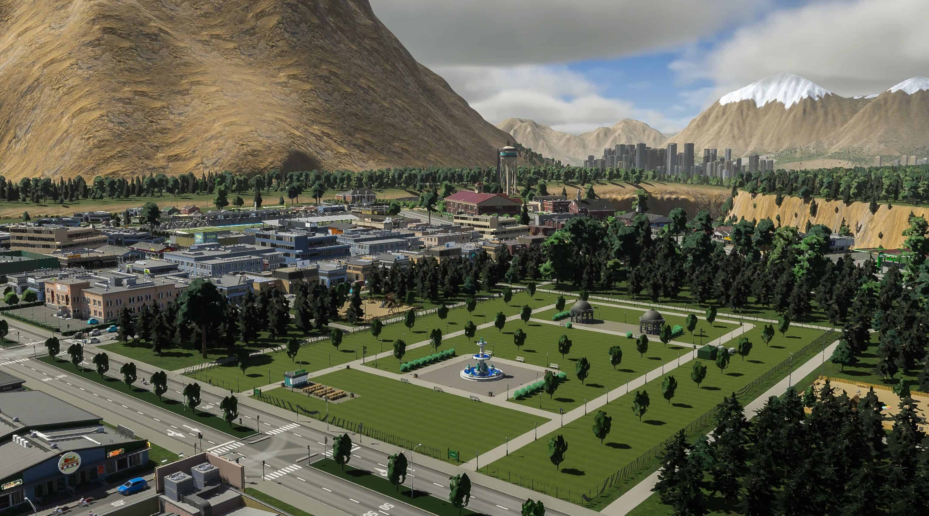 Mod «Performance Test – 100k population» for Cities: Skylines 2